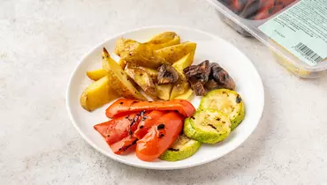 Овощи гриль с&nbsp;запеченным картофелем