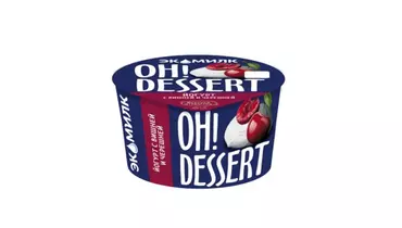 Изображение товара Йогурт Oh!Dessert с вишней и черешней 4,2% 130 г натуральный освежающий вкус