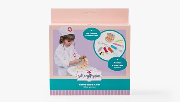 Изображение товара Игровой набор Стоматолог для детей с очками и медицинскими инструментами