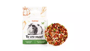 Изображение товара EXOPRIMA Лакомство для грызунов Корзинка овощная 40г