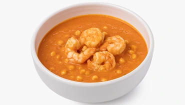 Суп-пюре томатный с&nbsp;креветками и&nbsp;птитимом