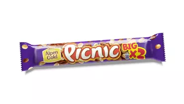 Шоколадный батончик Picnic Big с арахисом и изюмом 76 г
