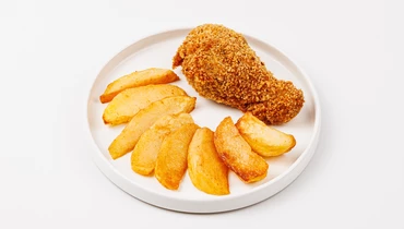 Куриная ножка "Кентукки" с картофельными дольками
