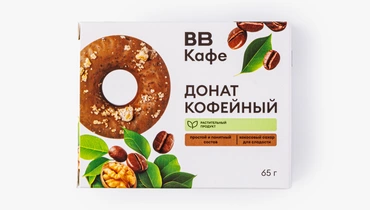 Донат кофейный, кафе