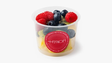 Фруктовый микс (ананас, киви, голубика, малина), 170 г