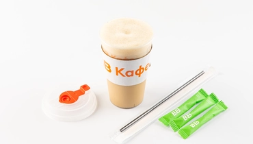 Кофе раф кленовый 0,4 на растительном напитке, кафе