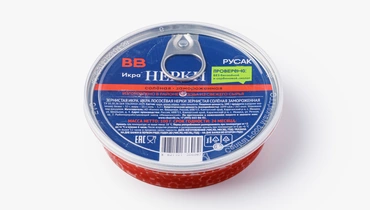 Икра нерки лососевая замороженная, 100 г