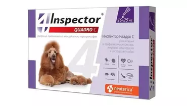 Изображение товара Inspector Квадро капли для собак 10-25 кг от паразитов I306 Экопром