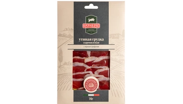 Утиная грудка Карнеззо сыровяленая с черным трюфелем нарезка 70 г