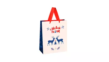 Изображение товара Подарочный пакет MESHU Scandi 11x14x6,5 см матовая ламинация