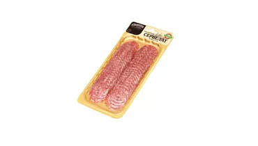 Изображение товара Сырокопченая колбаса Егорьевская ФКГ Сервелат классический нарезка 100 г