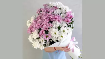 Букет «Сладкий зефир» из&nbsp;11 хризантем FMART by flowwow