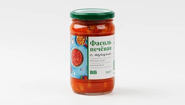 Фасоль печеная с перцем
