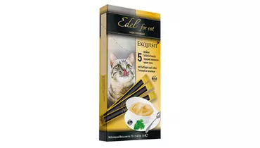 Изображение товара Лакомство Крем-суп птица и печень для кошек 75г 5 шт натуральное угощение