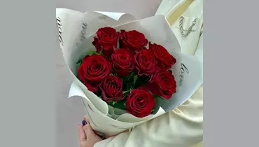 Изображение товара Букет красной розы 9 штук FMART by flowwow