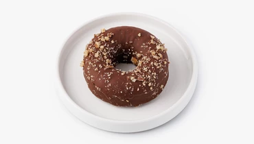 Десерт "Шоколадный пончик" с грецким орехом, (веган)