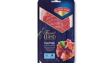 Колбаса сырокопченая Клинский Парме нарезка 85 г