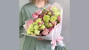 Изображение товара Букет Розовый мохито с эустомой от FMART by flowwow 15 цветов в упаковке