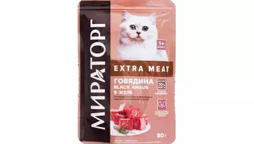 Изображение товара WINNER 80гр для стерилизованных кошек с говядиной в желе Extra Meat