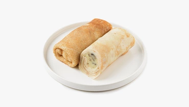 Блины с&nbsp;картофелем, луком и&nbsp;грибами