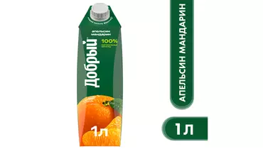 Изображение товара Напиток сокосодержащий Добрый Апельсин-мандарин 1 литр