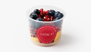 Изображение товара Фруктовый микс из свежих фруктов в стаканчике 170 г ВкусВилл