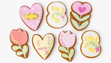 Пряник имбирный "Весенняя коллекция", 1 шт.