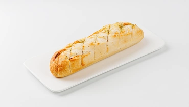 Изображение товара Пшеничный багет с чесноком 170 г - свежая выпечка ВкусВилл