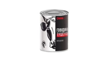 Говядина тушеная Сила высший сорт ГОСТ ж/б 338 г