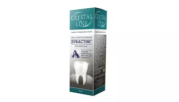 Изображение товара ЗУБАСТИК  ГЕЛЬ CRYSTAL LINE стоматологический для животных, фл. 30мл
