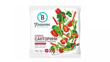 Изображение товара Микс овощей Санторини с вялеными томатами замороженная 350 г