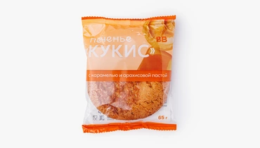 Кукис с карамелью и арахисовой пастой Кукис с карамелью и арахисовой пастой