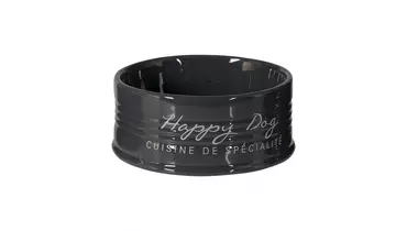 Изображение товара Керамическая миска DUVO+ Happy Dog черная 10.5см на 300мл