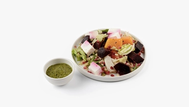 Изображение товара Боул с запеченной свеклой, тыквой, фетой и семечками 200 г