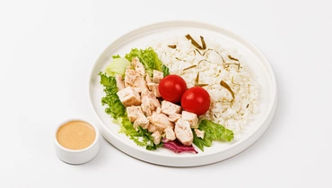 Боул "Том Ям" с лимонным рисом и курицей, кафе