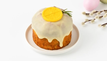 Кулич "Маковый" с&nbsp;лимонным курдом и&nbsp;шок.декором