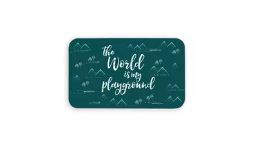 Изображение товара Коврик под миски TARHONG Playground бирюзовый 48х29см для домашних питомцев