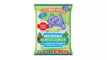 Изображение товара Древесный наполнитель для кошек EARTH PET 6л с кокосовым молоком бамбуком японским чаем