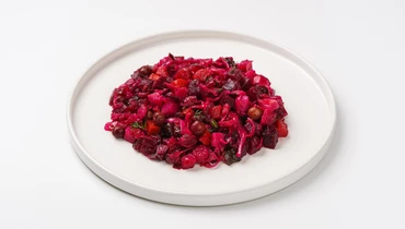 Салат винегрет с квашеной капустой