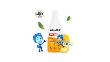 Изображение товара Детский гель для душа Wonder Lab 2в1 Озорная дыня 550 мл безопасное средство для малышей
