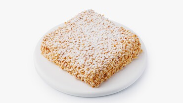 Изображение товара Торт Волшебный подарок с жареным арахисом и сливочным кремом 500 г