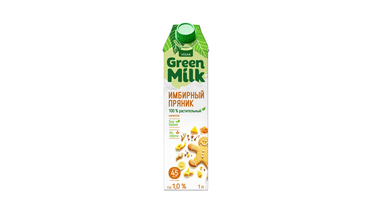 Изображение товара Соевый напиток Green Milk со вкусом Имбирный пряник 1л - растительный без молока