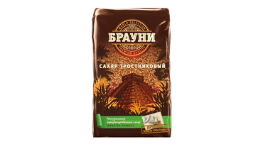 Изображение товара Сахар-песок Брауни тростниковый 900 г с карамельным вкусом
