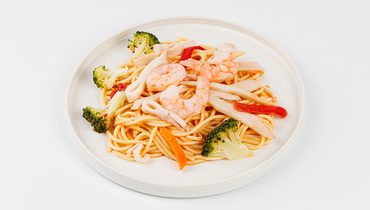 Изображение товара Спагетти Том ям с морепродуктами 210 г ВкусВилл Россия