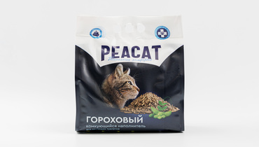 Изображение товара Наполнитель для кошачьего туалета из горохового волокна 2,5 кг без запаха