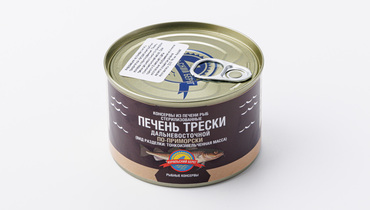Изображение товара Печень трески дальневосточной по-приморски, 240г