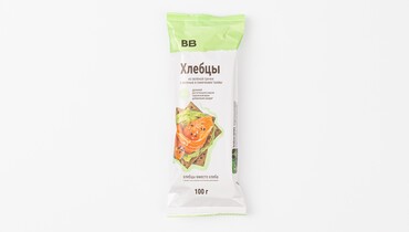 Изображение товара Хлебцы из зеленой гречки с зеленью и семечками тыквы, 100 г