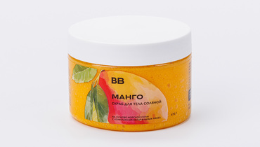 Изображение товара Скраб для тела соляной Манго ВкусВилл натуральный мягкое отшелушивание