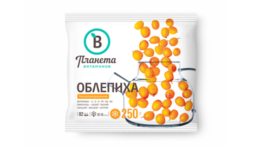 Изображение товара Облепиха Планета Витаминов замороженная 250г - полезная ягода