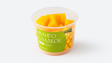 Изображение товара Манго кубики от ВкусВилл - свежие тропические фрукты 160 г